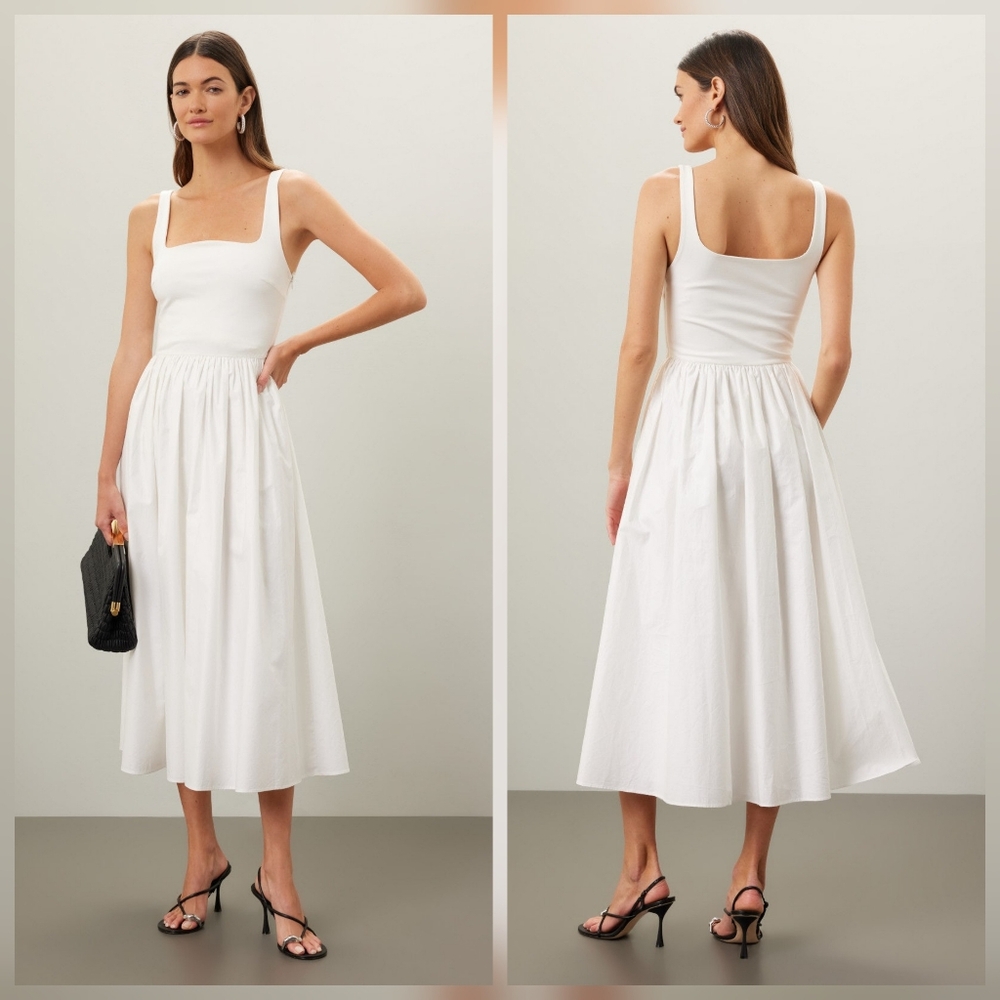 Rue Sophie Eli Dress Sleeveless Square Neck Size S